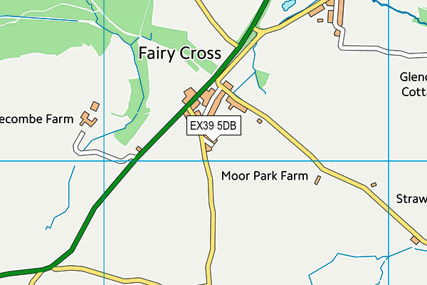 EX39 5DB map - OS VectorMap District (Ordnance Survey)