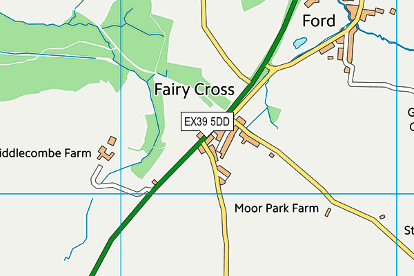 EX39 5DD map - OS VectorMap District (Ordnance Survey)