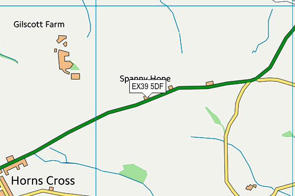 EX39 5DF map - OS VectorMap District (Ordnance Survey)