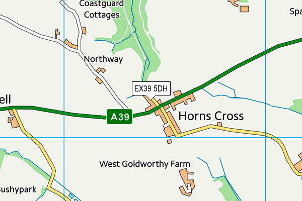 EX39 5DH map - OS VectorMap District (Ordnance Survey)