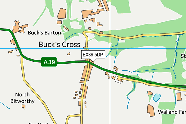 EX39 5DP map - OS VectorMap District (Ordnance Survey)