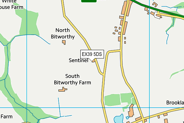 EX39 5DS map - OS VectorMap District (Ordnance Survey)