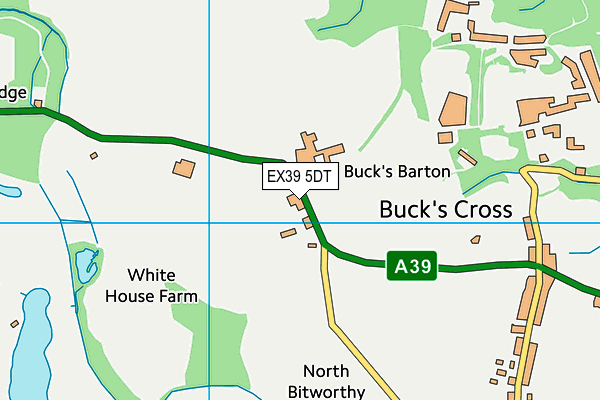 EX39 5DT map - OS VectorMap District (Ordnance Survey)