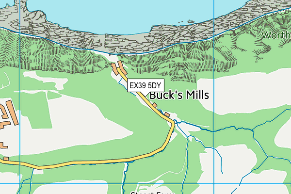 EX39 5DY map - OS VectorMap District (Ordnance Survey)