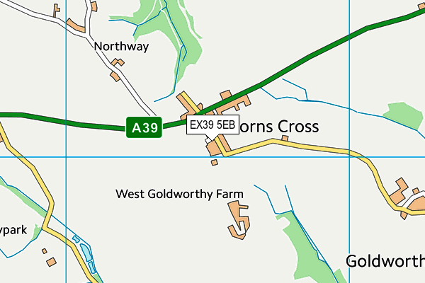 EX39 5EB map - OS VectorMap District (Ordnance Survey)