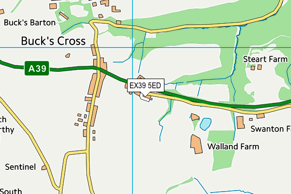 EX39 5ED map - OS VectorMap District (Ordnance Survey)