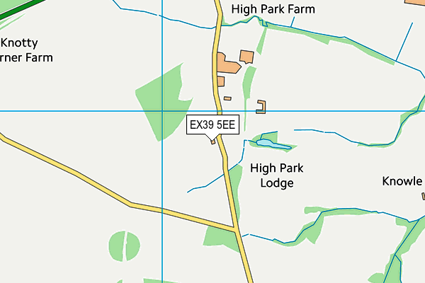 EX39 5EE map - OS VectorMap District (Ordnance Survey)