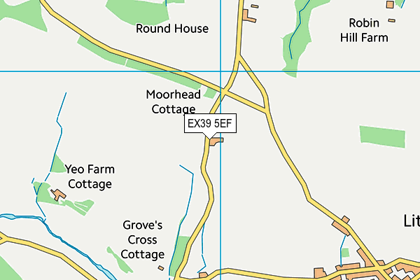 EX39 5EF map - OS VectorMap District (Ordnance Survey)