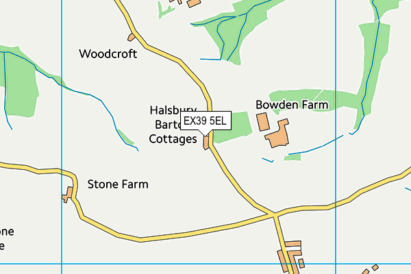 EX39 5EL map - OS VectorMap District (Ordnance Survey)