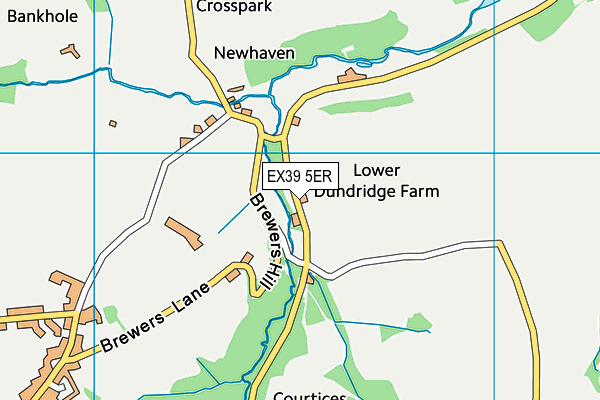 EX39 5ER map - OS VectorMap District (Ordnance Survey)