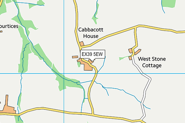 EX39 5EW map - OS VectorMap District (Ordnance Survey)