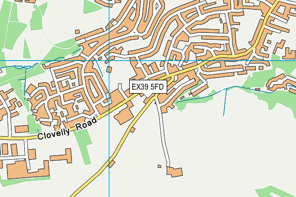 EX39 5FD map - OS VectorMap District (Ordnance Survey)