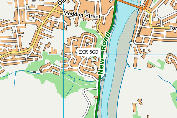 EX39 5GD map - OS VectorMap District (Ordnance Survey)