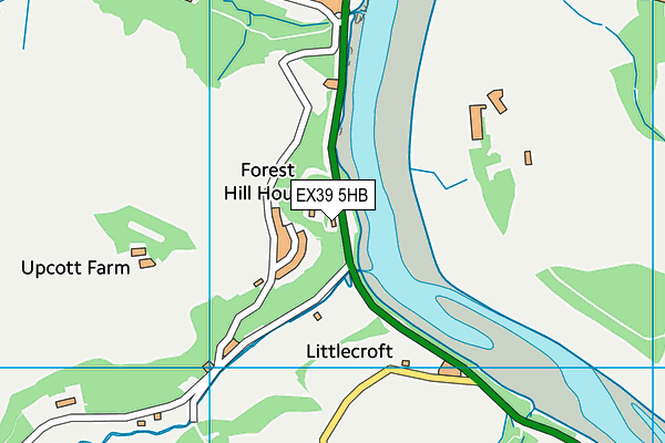 EX39 5HB map - OS VectorMap District (Ordnance Survey)