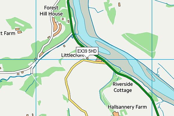 EX39 5HD map - OS VectorMap District (Ordnance Survey)