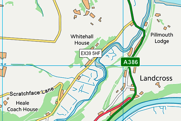 EX39 5HF map - OS VectorMap District (Ordnance Survey)