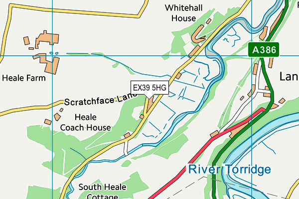 EX39 5HG map - OS VectorMap District (Ordnance Survey)