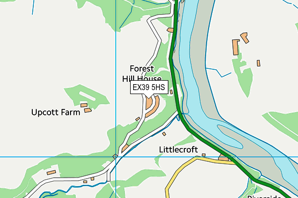 EX39 5HS map - OS VectorMap District (Ordnance Survey)