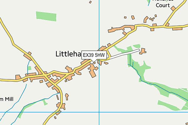 EX39 5HW map - OS VectorMap District (Ordnance Survey)