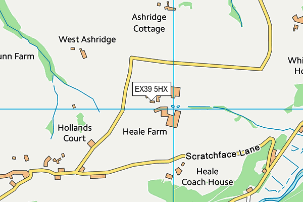 EX39 5HX map - OS VectorMap District (Ordnance Survey)