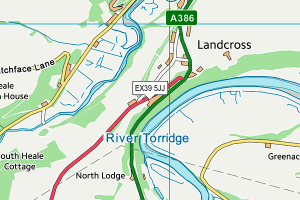 EX39 5JJ map - OS VectorMap District (Ordnance Survey)