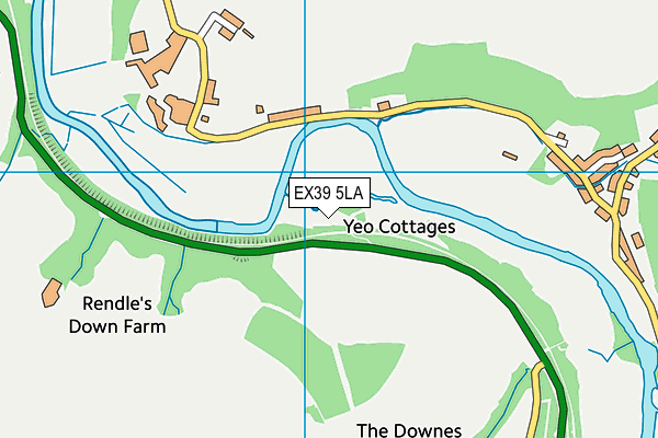 EX39 5LA map - OS VectorMap District (Ordnance Survey)