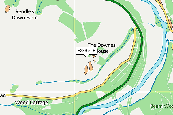 EX39 5LB map - OS VectorMap District (Ordnance Survey)