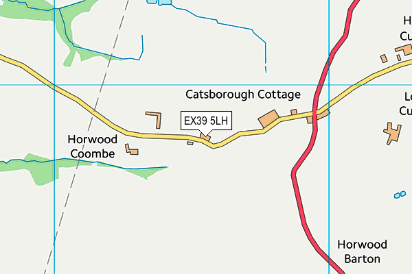 EX39 5LH map - OS VectorMap District (Ordnance Survey)