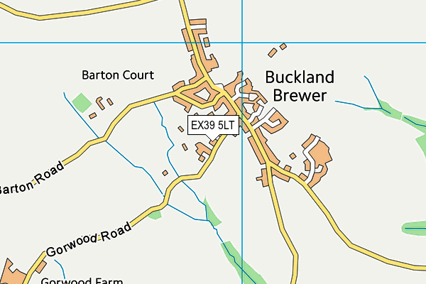 EX39 5LT map - OS VectorMap District (Ordnance Survey)