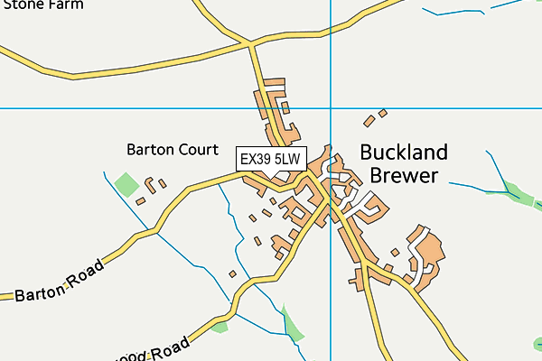 EX39 5LW map - OS VectorMap District (Ordnance Survey)