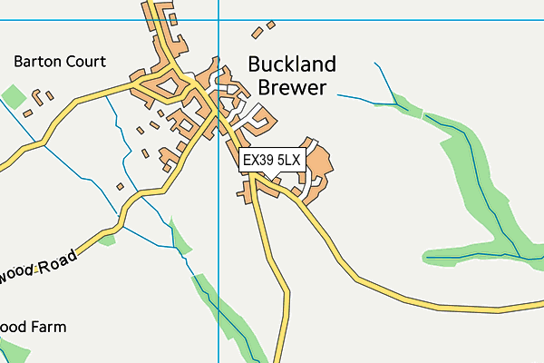 Buckland Brewer Primary School map (EX39 5LX) - OS VectorMap District (Ordnance Survey)