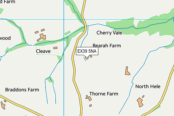 EX39 5NA map - OS VectorMap District (Ordnance Survey)