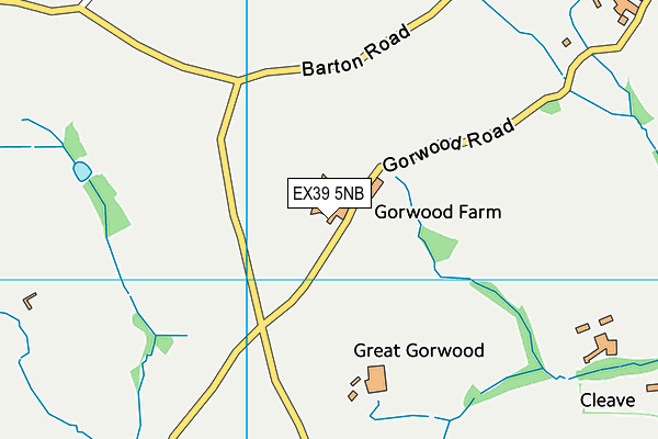 EX39 5NB map - OS VectorMap District (Ordnance Survey)