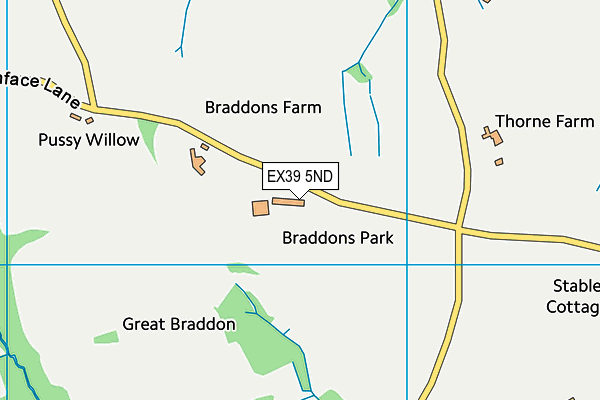 EX39 5ND map - OS VectorMap District (Ordnance Survey)