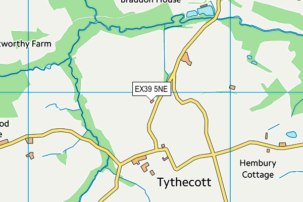 EX39 5NE map - OS VectorMap District (Ordnance Survey)