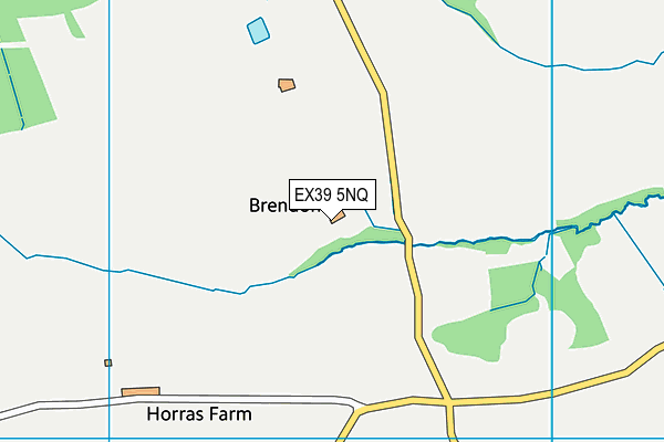 EX39 5NQ map - OS VectorMap District (Ordnance Survey)