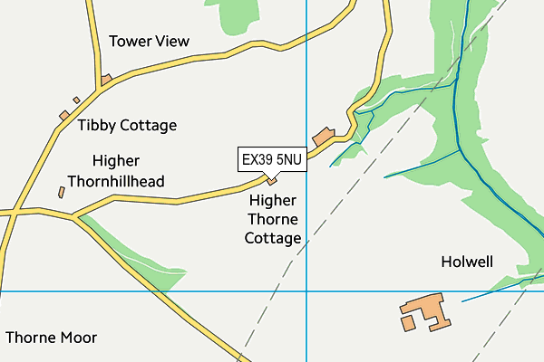 EX39 5NU map - OS VectorMap District (Ordnance Survey)