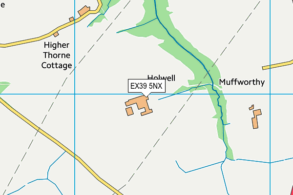 EX39 5NX map - OS VectorMap District (Ordnance Survey)