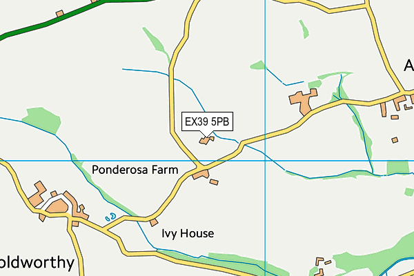 EX39 5PB map - OS VectorMap District (Ordnance Survey)