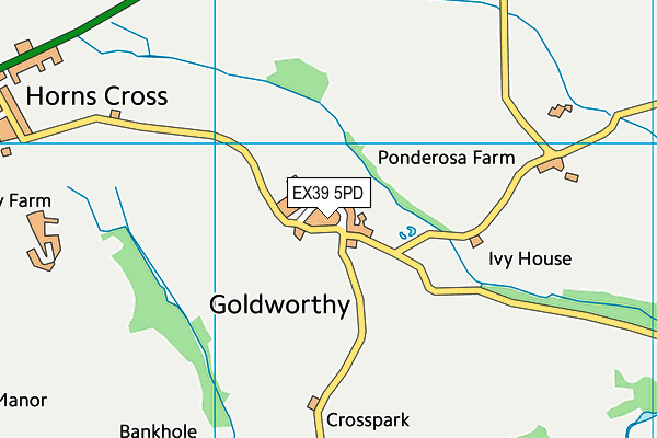 EX39 5PD map - OS VectorMap District (Ordnance Survey)