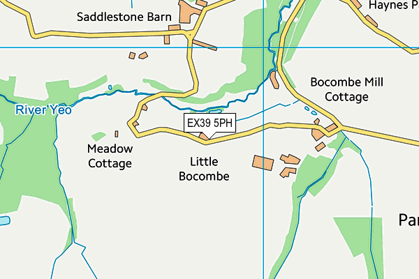 EX39 5PH map - OS VectorMap District (Ordnance Survey)