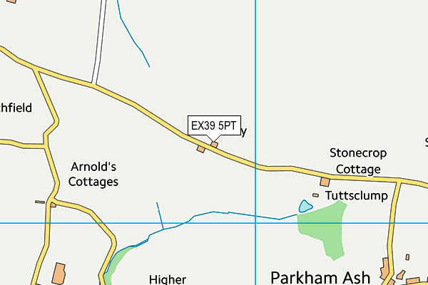 EX39 5PT map - OS VectorMap District (Ordnance Survey)