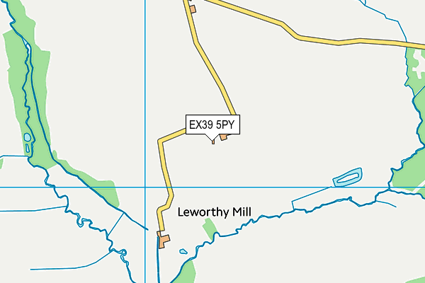 EX39 5PY map - OS VectorMap District (Ordnance Survey)