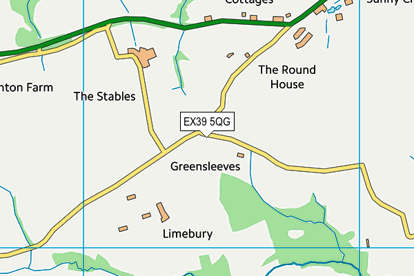 EX39 5QG map - OS VectorMap District (Ordnance Survey)