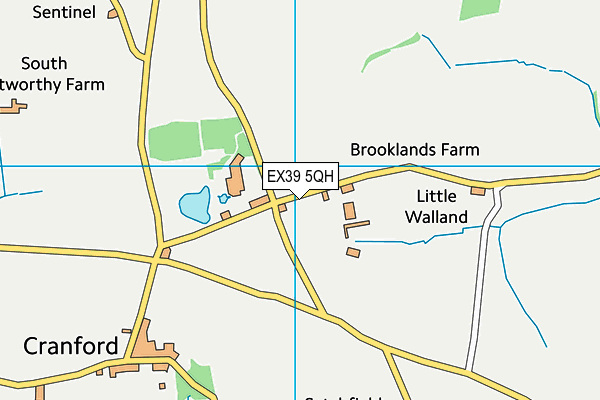 EX39 5QH map - OS VectorMap District (Ordnance Survey)