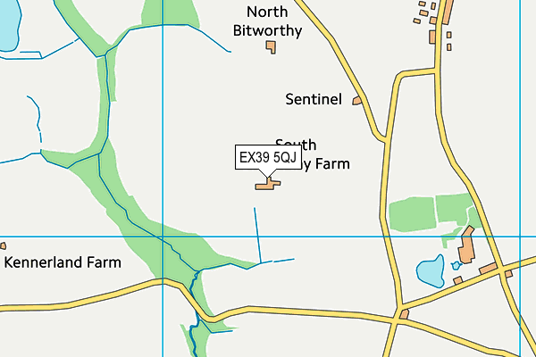 EX39 5QJ map - OS VectorMap District (Ordnance Survey)