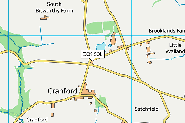 EX39 5QL map - OS VectorMap District (Ordnance Survey)