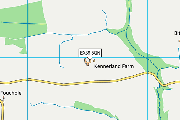 EX39 5QN map - OS VectorMap District (Ordnance Survey)