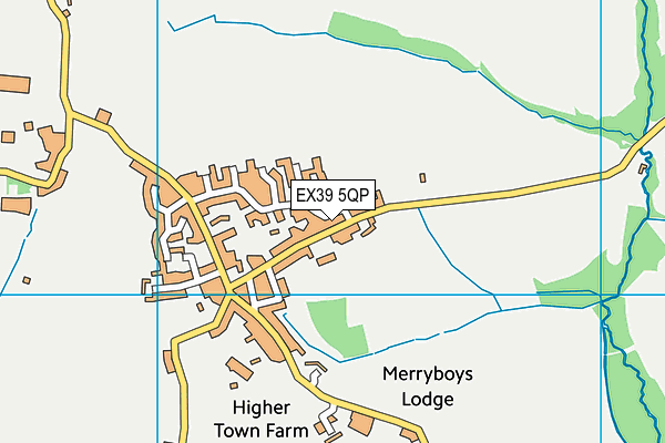 EX39 5QP map - OS VectorMap District (Ordnance Survey)