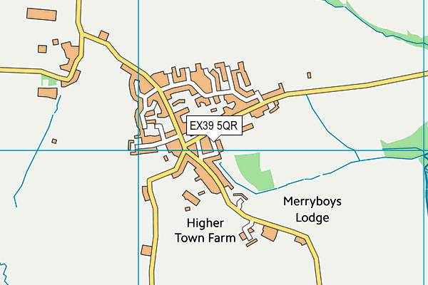 EX39 5QR map - OS VectorMap District (Ordnance Survey)